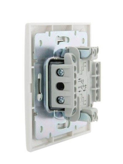 Выключатель кнопочный 1кл. СП Mira бел. Lezard 701-0202-103