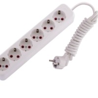 Удлинитель сетевой 6х2м с/з 16А IP20 Lila Lezard 720-0602-601