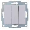 Выключатель 3кл. 1п СП Karina 10А IP20 механизм бел. Lezard 707-0288-109