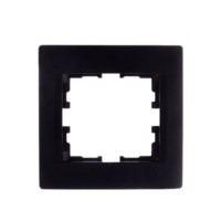 Рамка 1-м Karina гориз. черн. бархат Lezard 707-4200-146