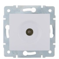 Розетка телевизионная оконечная ТВ СП Karina механизм бел. Lezard 707-0288-130