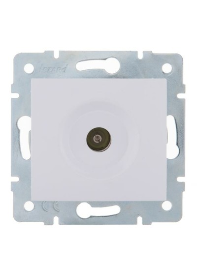 Розетка телевизионная оконечная ТВ СП Karina механизм бел. Lezard 707-0288-130