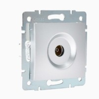 Розетка телевизионная оконечная ТВ СП Karina механизмматов. серебр. Lezard 707-4388-130