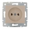 Розетка 1-м СП Karina 16А IP20 термопласт механизм крем. Lezard 707-0388-121B