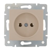 Розетка 1-м СП Karina 16А IP20 термопласт механизм крем. Lezard 707-0388-121B