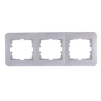 Рамка 3-м Karina Life гориз. жемчуж./бел. перламутр Lezard 708-3000-148