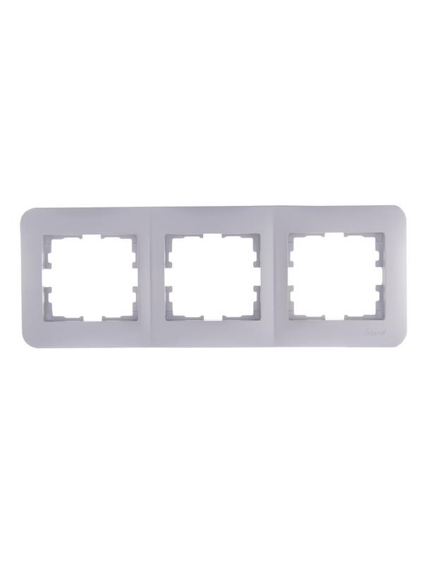 Рамка 3-м Karina Life гориз. жемчуж./бел. перламутр Lezard 708-3000-148