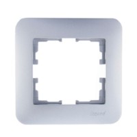 Рамка 1-м Karina Life гориз. матов. серебр. Lezard 708-4300-146