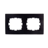 Рамка 2-м Karina гориз. черн. бархат Lezard 707-4200-147