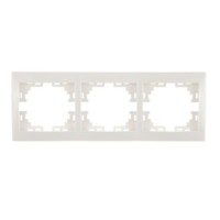 Рамка 3-м Mira гориз. бел. Lezard 701-0200-148