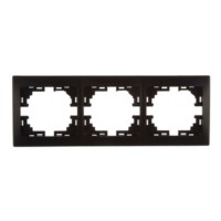 Рамка 3-м Mira гориз. черн. бархат Lezard 701-4200-148