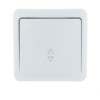 Переключатель 1кл. ОП проходной 1п Viola 10А IP20 бел. Lezard 751-0200-105