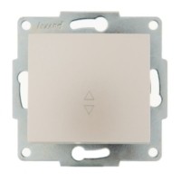 Переключатель 1кл. СП проходной механизм 1п Karina 10А IP20 жемчуж./бел. перламутр. Lezard 707-3088-105