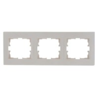 Рамка 3-м Karina гориз. крем. Lezard 707-0300-148