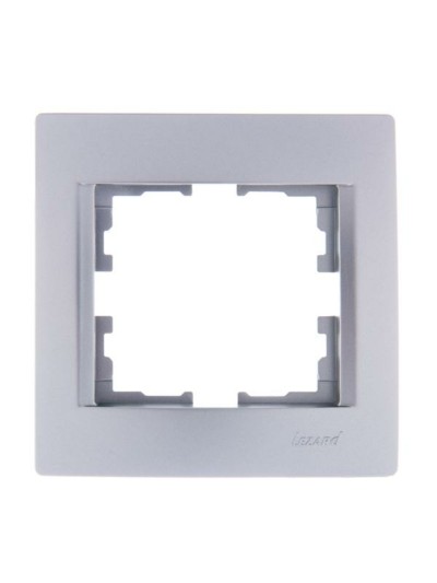 Рамка 1-м Karina гориз. матов. серебр. Lezard 707-4300-146