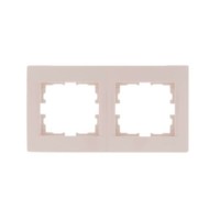 Рамка 2-м Karina гориз. крем. Lezard 707-0300-147