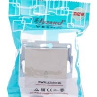 Выключатель 2кл. СП Vesna с инд. механизм крем. Lezard 742-0388-112