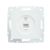 Розетка ТФ СП Vesna евро стандарт механизм бел. Lezard 742-0288-137