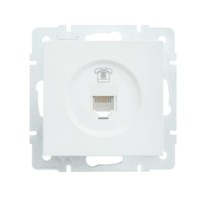 Розетка ТФ СП Vesna евро стандарт механизм бел. Lezard 742-0288-137