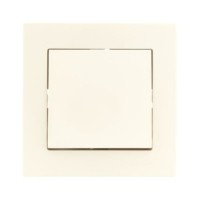 Рамка 1-местн. гориз. Vesna кремов. Lezard 742-0300-146