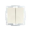 Выключатель 2кл. СП Vesna механизм крем. Lezard 742-0388-101