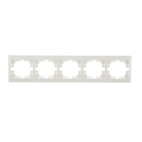 Рамка 5-м Mira гориз. бел. Lezard 701-0200-150