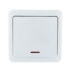 Выключатель 1кл. 1п ОП Viola 10А IP20 с инд. бел. Lezard 751-0200-111