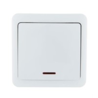 Выключатель 1кл. 1п ОП Viola 10А IP20 с инд. бел. Lezard 751-0200-111