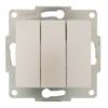 Выключатель 3кл. 1п СП Karina 10А IP20 механизм жемч./бел. перламутр. Lezard 707-3088-109