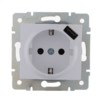 Розетка 1-м СП Karina 16А с/з с заряд. устройством USB механизм бел. Lezard 707-0288-181