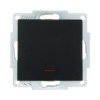 Выключатель 1кл. СП Vesna с инд. механизм черн. бархат Lezard 742-4288-111