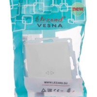 Переключатель 1кл. СП проходной Vesna механизм бел. Lezard 742-0288-107