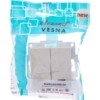 Переключатель 1кл. СП проходной Vesna с индикацией механизм крем. Lezard 742-0388-114