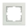 Рамка 1-местн. гориз. Vesna платина Lezard 742-3500-146