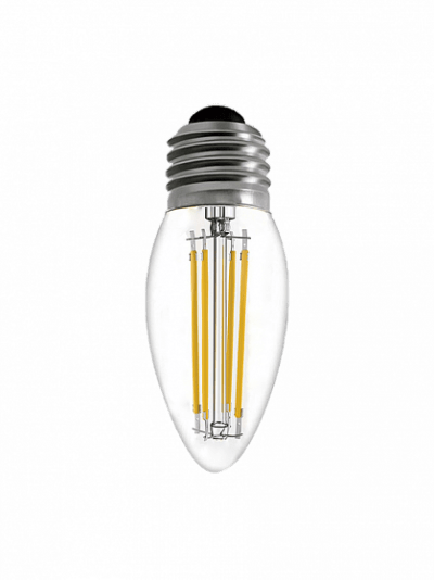 Лампа СДЛ нитевидная прозрачная свеча С35 11Вт 4000К Е27 Фарлайт