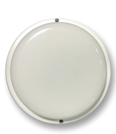 Светильник сд герм СПП 12Вт 230В 6500К 960Лм КРУГ со свето-акустическим датчиком IP65 Фарлайт