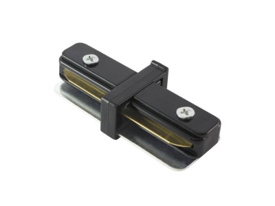 Коннектор прямой для однофазного ШП черный Фарлайт