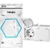 Розетка 2-м ОП Dita 16А IP54 250В с/з с крышкой бел. Tokov Light TKL-DT-R2Z-C01-IP54