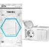 Блок ОП Dita розетка 16А 250В с/з 2-кл. выкл. 10А IP54 бел. Tokov Light TKL-DT-V2RZ-C01-IP54