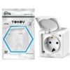 Розетка 1-м ОП Dita 16А IP54 250В с/з с крышкой бел. Tokov Light TKL-DT-R1Z-C01-IP54