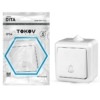 Кнопка звонка ОП Dita IP54 10А 250В бел. Tokov Light TKL-DT-DB-C01-IP54