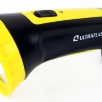 Фонарь светодиодный аккумуляторный LED3804M 4LED аккум. SLA 220В пластик. черн./желт. (кор.) Ultraflash 12867