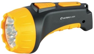 Фонарь светодиодный аккумуляторный LED3807 7LED 2 режима аккум. SLA 220В пластик. черн./желт. (кор.) Ultraflash 9216