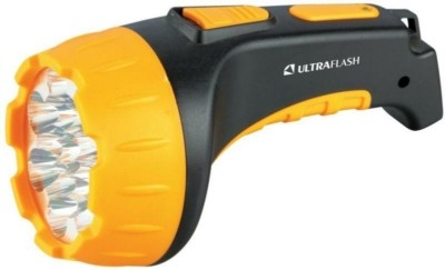 Фонарь светодиодный аккумуляторный LED3815 15LED 2 режима аккум. SLA 220В пластик. черн./желт. (кор.) Ultraflash 9217