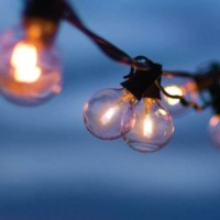 Гирлянда светодиодная 5м+2м шаг 50см 10LED тепл. бел. 220В уличная водонепроницаемая Космос