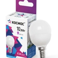 Лампа СДЛ GL 10.5Вт 6500К E14 220В Космос LkecLED10.5wGLE1465