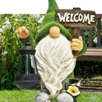 Светильник “Гномик” 15х15х36 тепл. бел. садовый на солнечной батарее аккум. AA NI-MH 600мА.ч Космос KOC_SOL249_G1