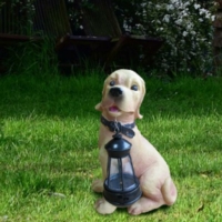 Светильник “Собака” 31х29.2х11.4 тепл. бел. садовый на солнечн. батарее аккум. AA NI-MH 600мА.ч Космос KOC_SOL102_D