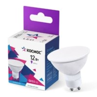 Лампа СДЛ 12Вт 6500К GU10 220В Космос LkecLED12wGU10C65