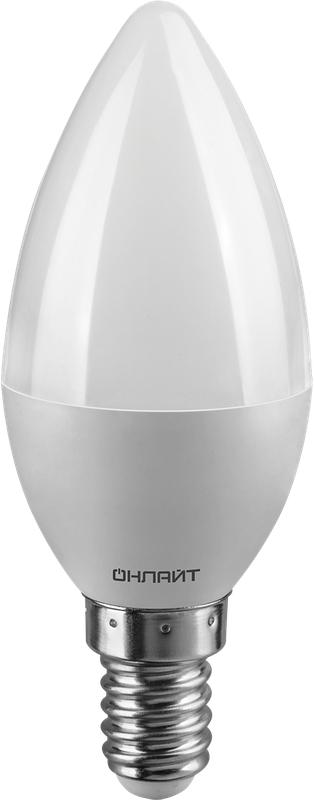 Лампа СДЛ 61 127 OLL-C37-6-230-6.5K-E14-FR 6Вт Онлайт 61127